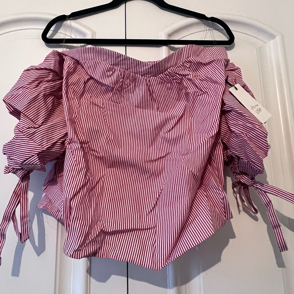 Striped Off-Shoulder Top